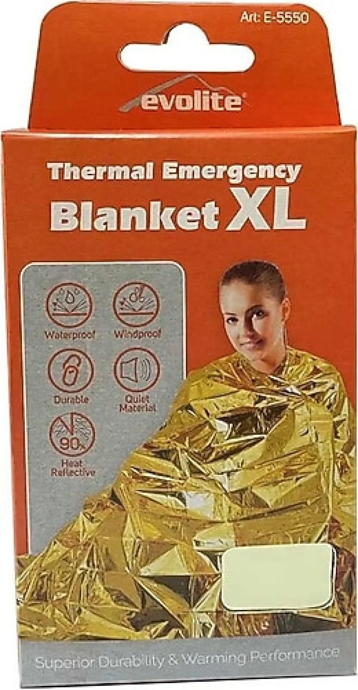 Evolite Acil Durum Termal Battaniye XL 160x210 cm