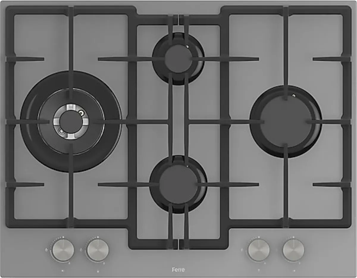 Ferre ED078 Wok Gözlü Ankastre Gri Ocak