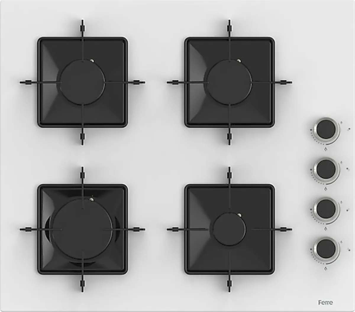 Ferre SS206 Beyaz Ankastre Ocak