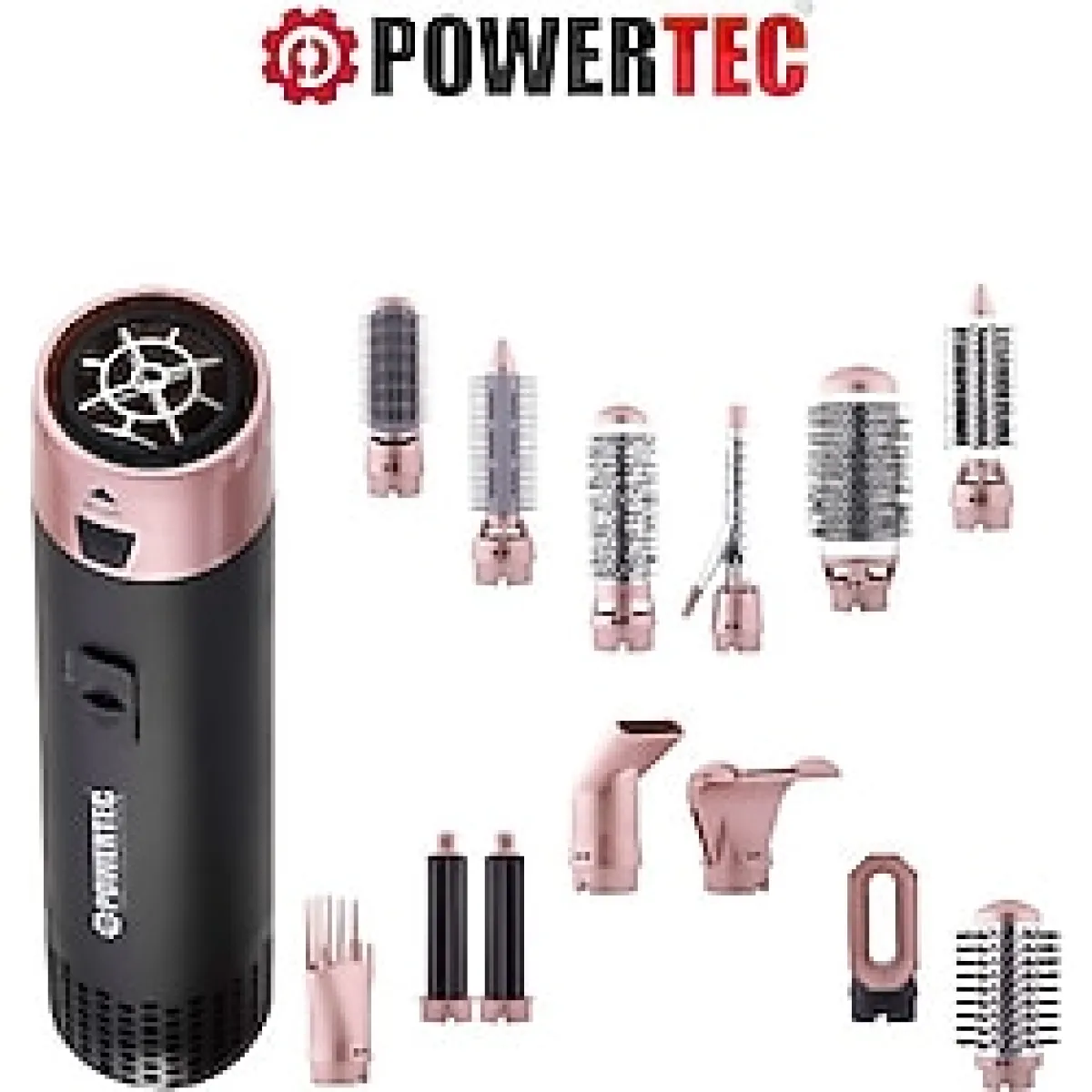 Feyza Design Çok Fonksiyonlu Saç Şekillendirici Seti - Fön, Maşa, Düzleştirici, Kurutma - Ahşap - Seçenek 1