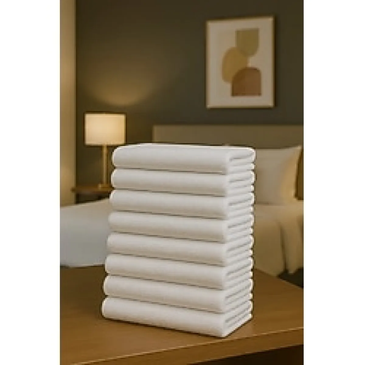 Formeya 8 Adet Otel Havlusu Beyaz 50x85 Cm 200 Gram Bukle - Armür El Yüz Havlusu