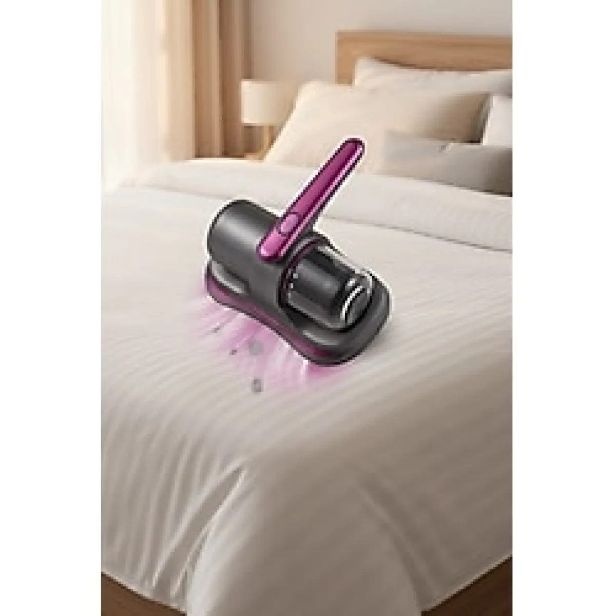 Glr G-168 Güçlü Akar Temizleyici UV Işınlı El Tipi Yatak ve Koltuk Hijyen Süpürgesi 100W, 12V Lit