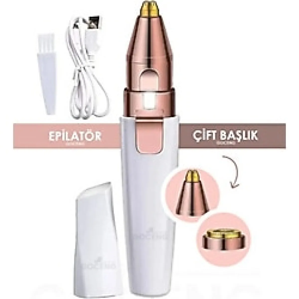 Goceng Kablosuz Yüz Temizleyici Tüy Epilasyon Aleti Acısız Kullanım ve Kolay Temizlik Özellikleriyle