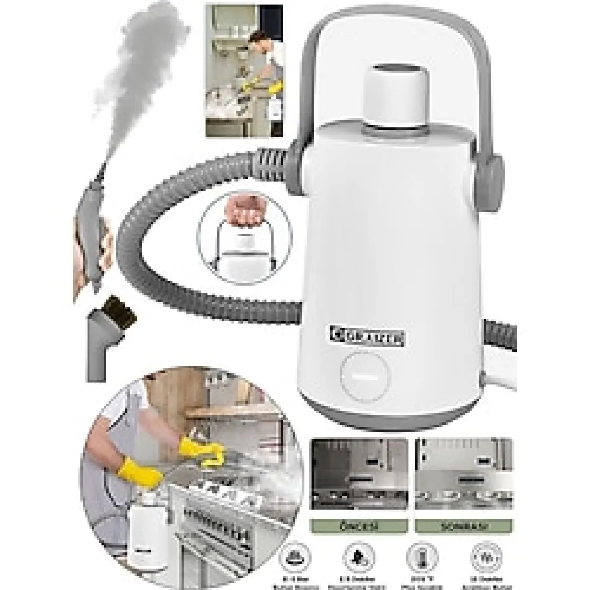 Graizer Alman B 01 EasyFix Series Profesyonel Buharlı Temizleyici Buharlı Temizlik Makinesi