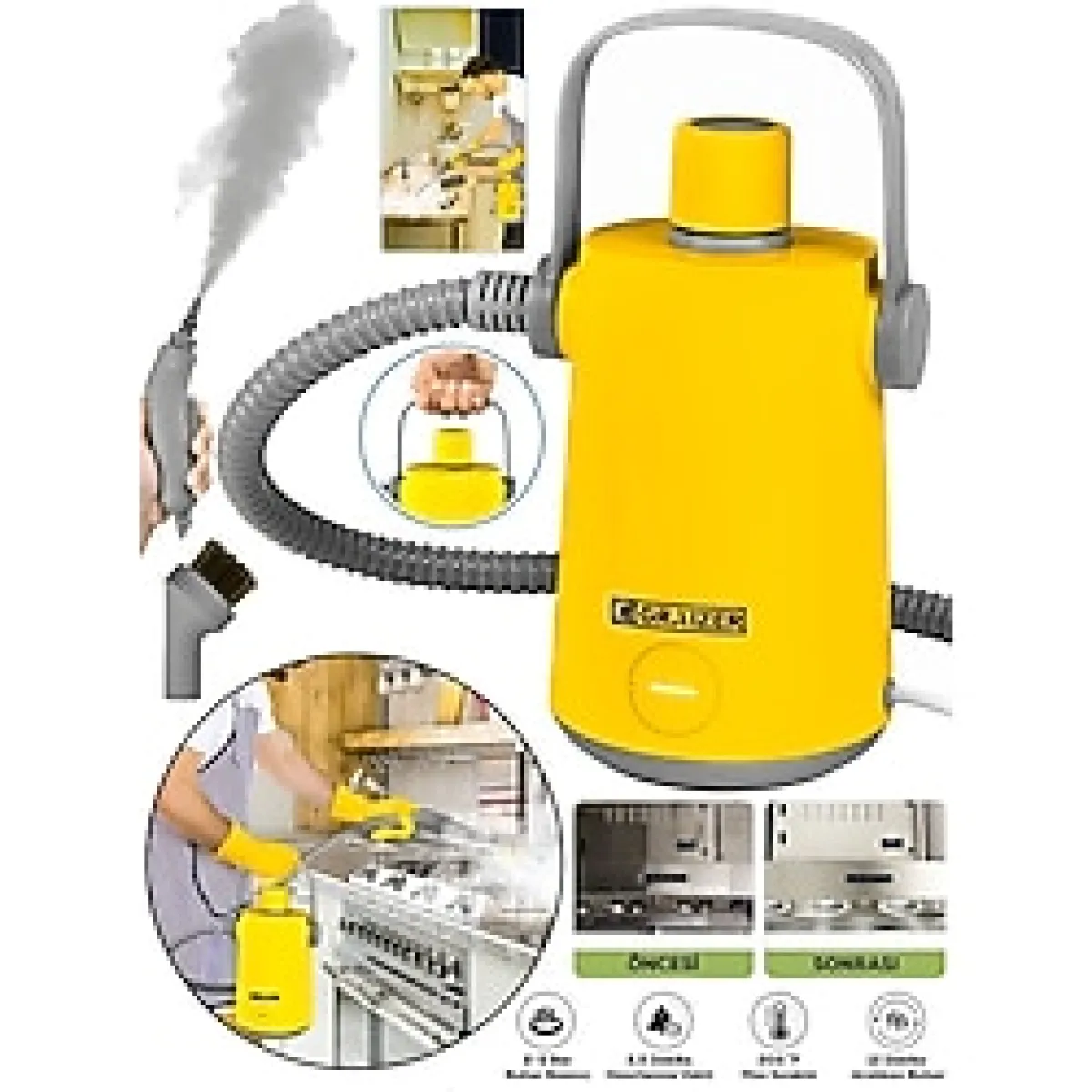 Graizer Alman S 01 EasyFix Series Profesyonel Buharlı Temizleyici Buharlı Temizlik Makinesi