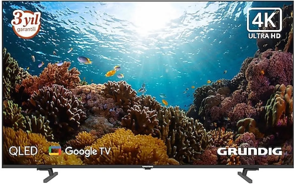 Grundig 43 GJQ 9200 4K Ultra HD 43" 109 Ekran Uydu Alıcılı Google Smart QLED TV