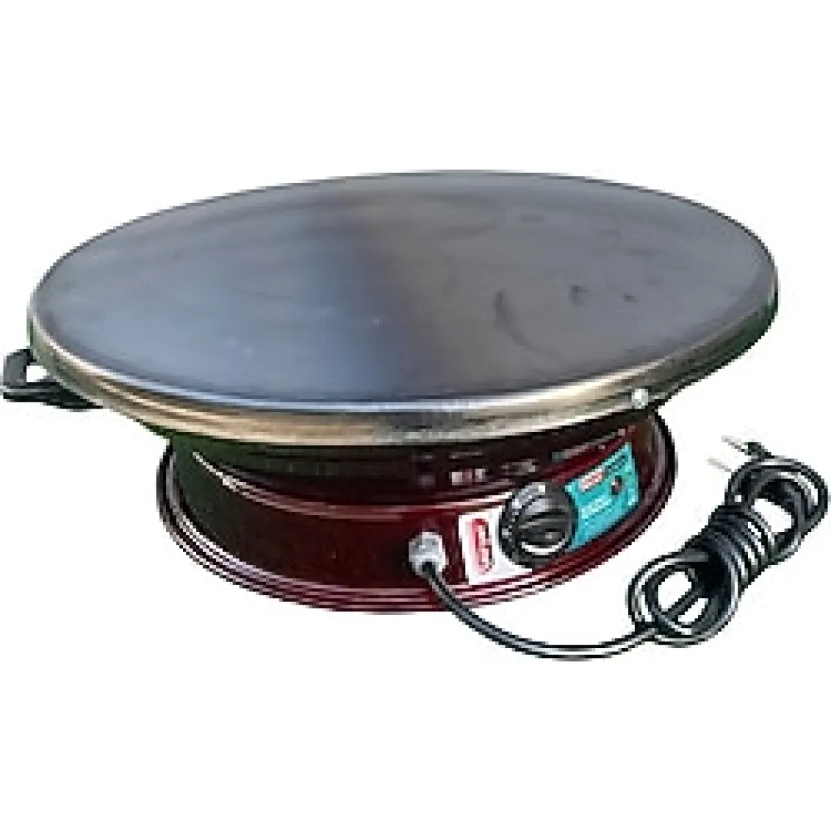 Güryan Elektrikli Ekmek Sacı Termostatlı Üzeri 1.5 mm Kalın Sac - Siyah