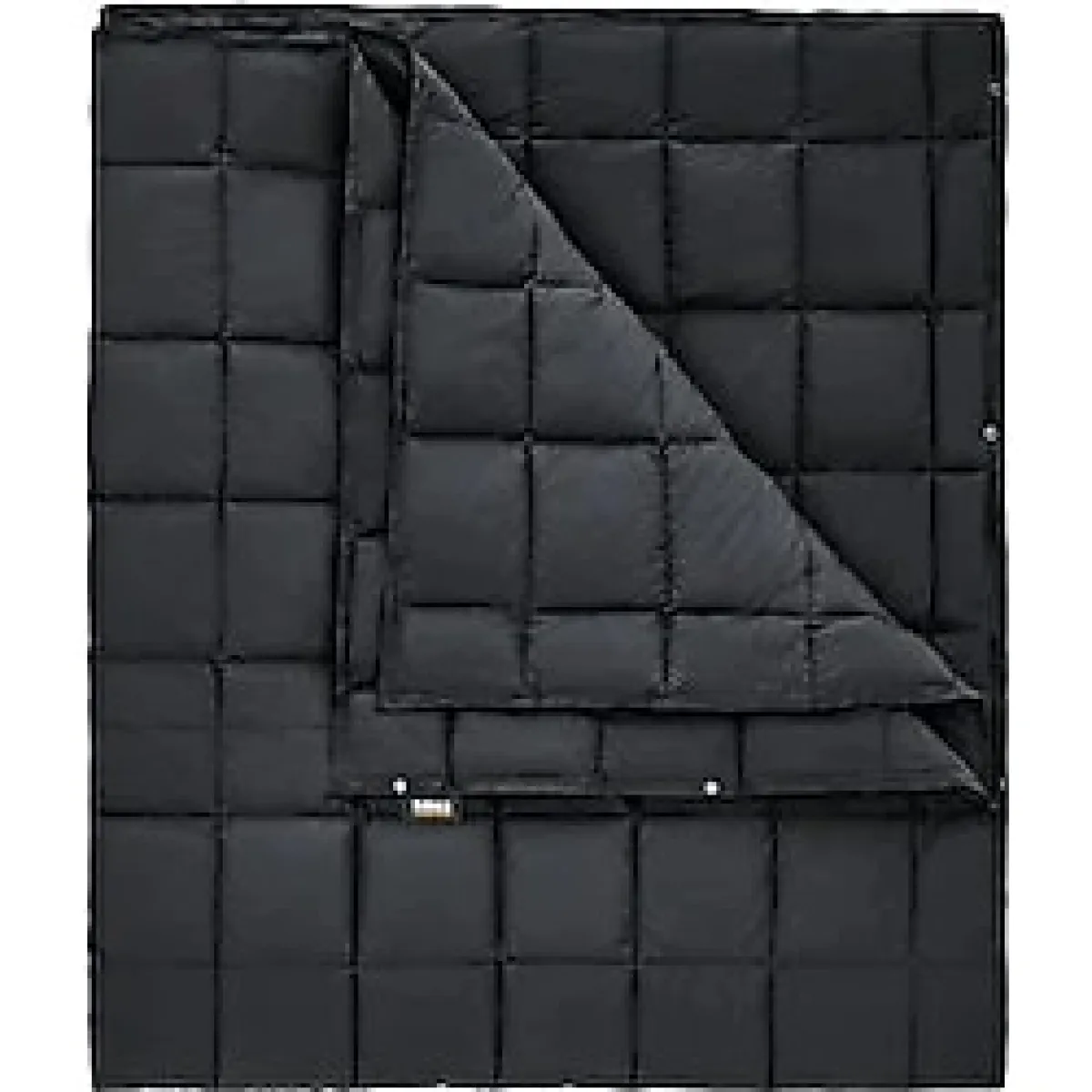 HAEGS Haegs Kamp Battaniyesi - Dış Mekan Hafif Kompakt Seyahat Yorganı Kamp Yürüyüş Outdoor Şal, Battaniye 175-135 Cm Siyah