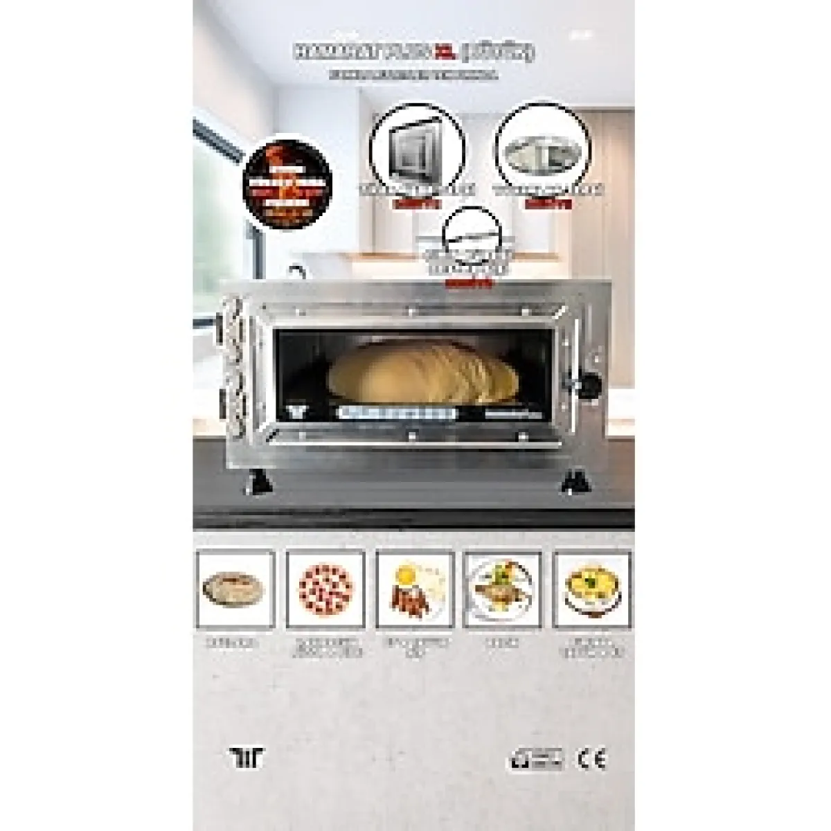 Hamarat Plus Xl Büyük Boy Fırın (PİZZA, BAZLAMA, LAHMACUN, KEBAP, SEBZE KÖZLEME FIRINI)