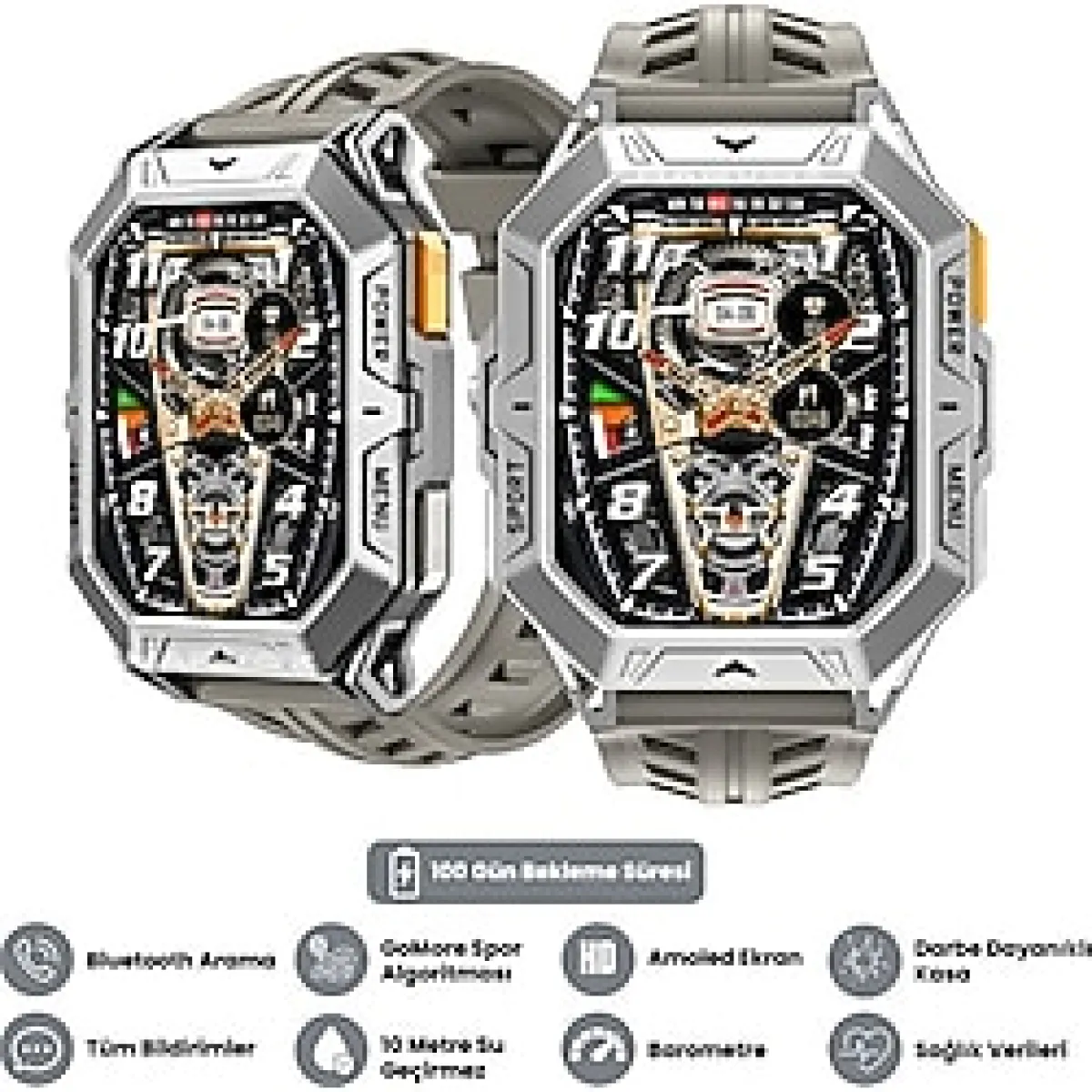 Harvox Watch X1 Pro Saat Iphone ve Android Tüm Telefonlara Uyumlu 100GÜN Sarj Süreli Akıllı Saat - Siyah