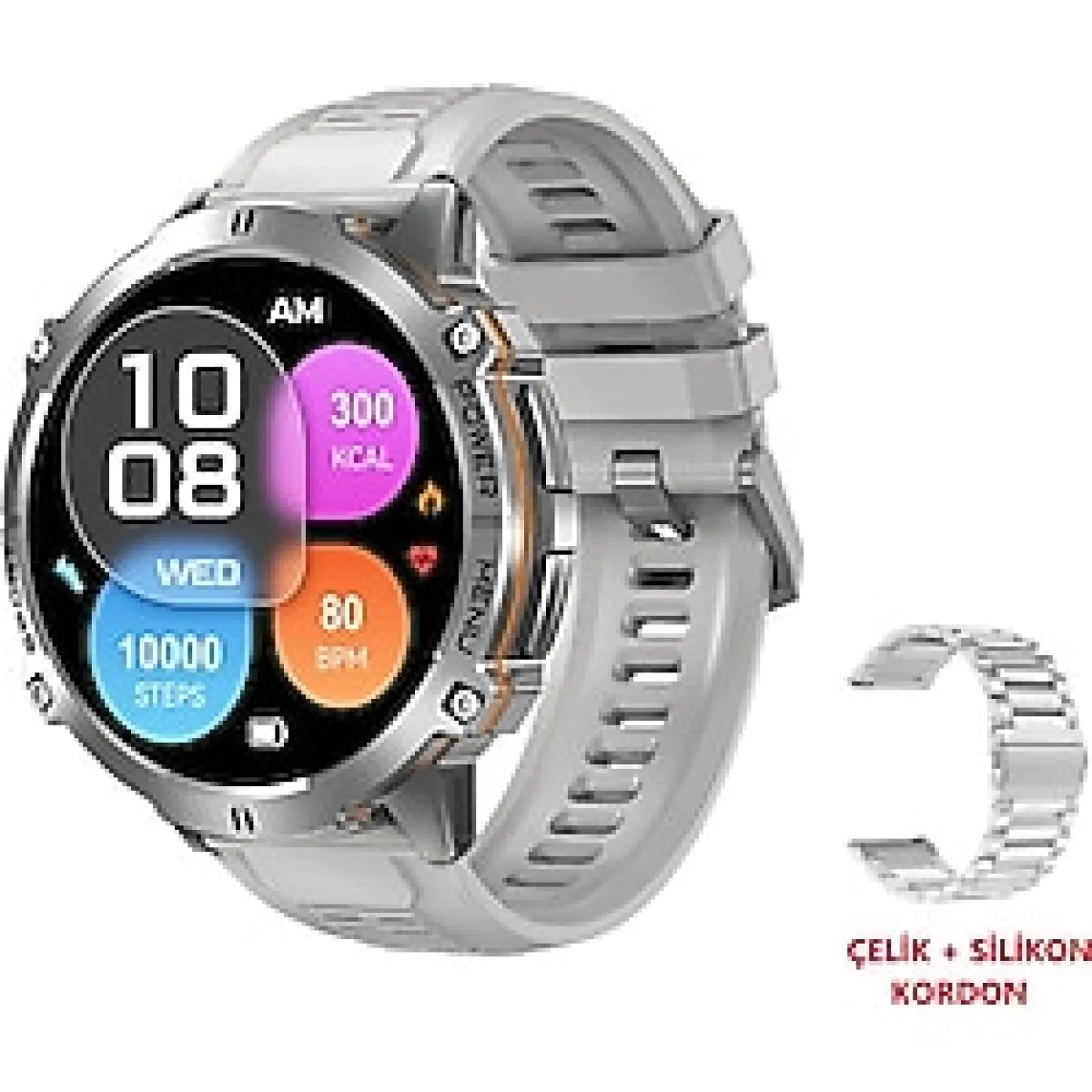 Harvox X2 Pro Akıllı Saat 100 Gün Şarj Darbe Emici Su Geçirmez - Siyah