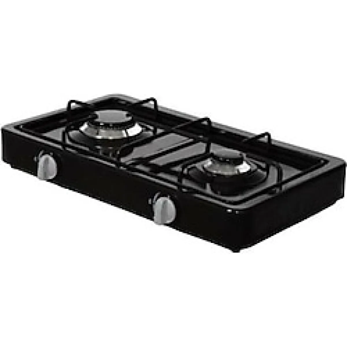 Hella 2 Gözlü Doğalgazlı Siyah Ocak