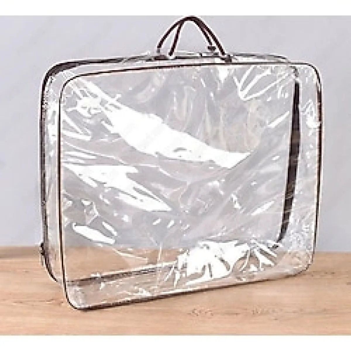 Hilal Şeffaf Pvc Çanta / Hurç / Yorgan Battaniye Çantası / Giysi Oyuncak Eşya Düzenleme Taşıma Taşınma Poşeti - 1 Adet - Çift Kişilik