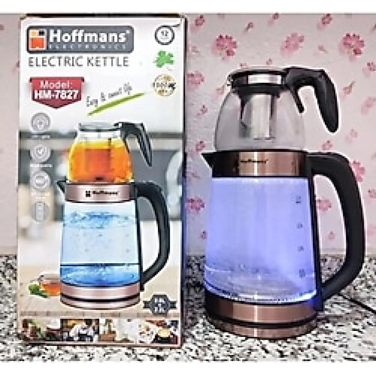 Home Hosfman S -13 Alman Kalitesi Elektrik Tasarruflu Hoffmans Cam Kettle Ve Su Isıtıcısı