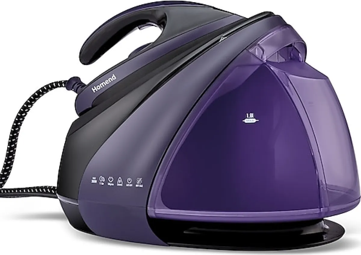 Homend Jetsteam 1173H Mor Siyah 3000 W Buhar Kazanlı Ütü
