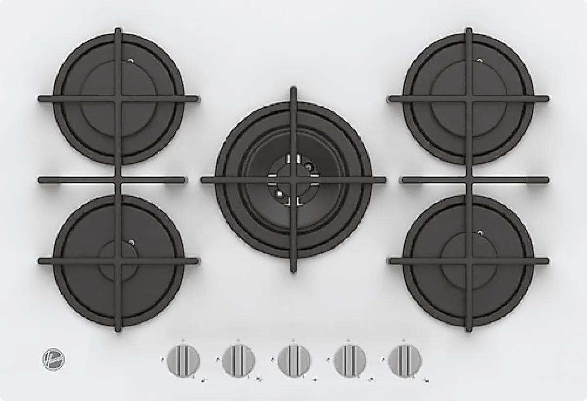 Hoover HVG74WK3W Wok Gözlü Beyaz Ankastre Ocak