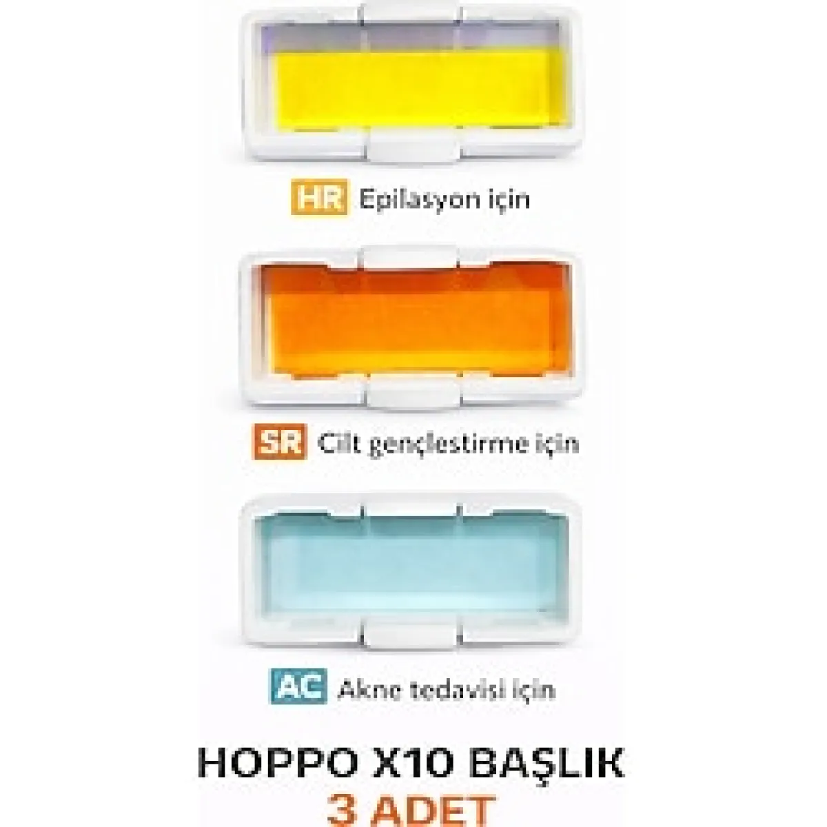 hoppo X10 HR AC SR Başlık 3 Adet Takım