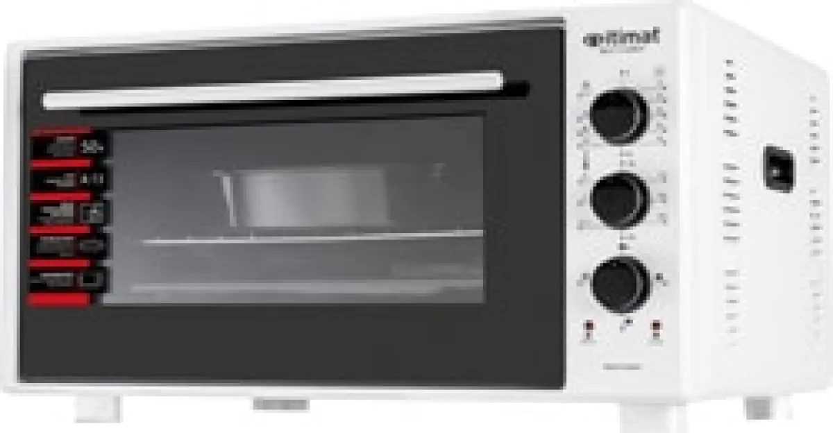 İtimat 8020 Çift Camlı Köşeli 50 lt Beyaz Midi Fırın
