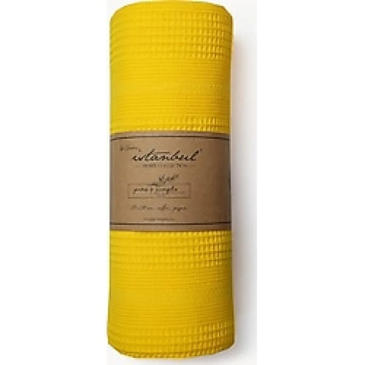 İyi Geceler İstanbul Pure Simple Çift Kişilik Pike - Krem