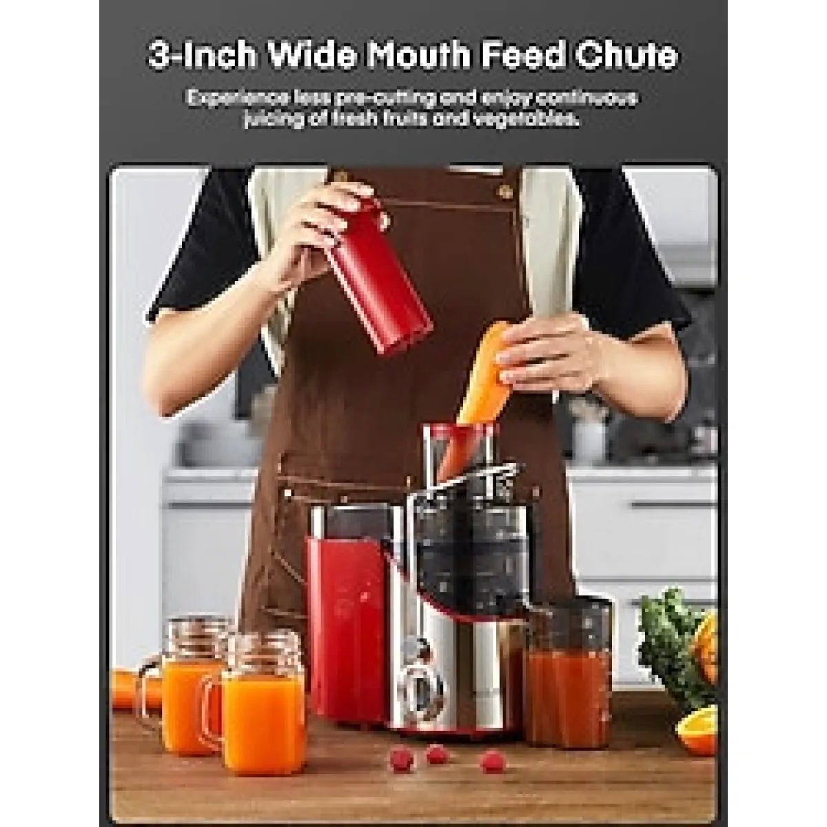 JUILIST 3 Hız Ayarlı Katı Meyve Sıkacağı