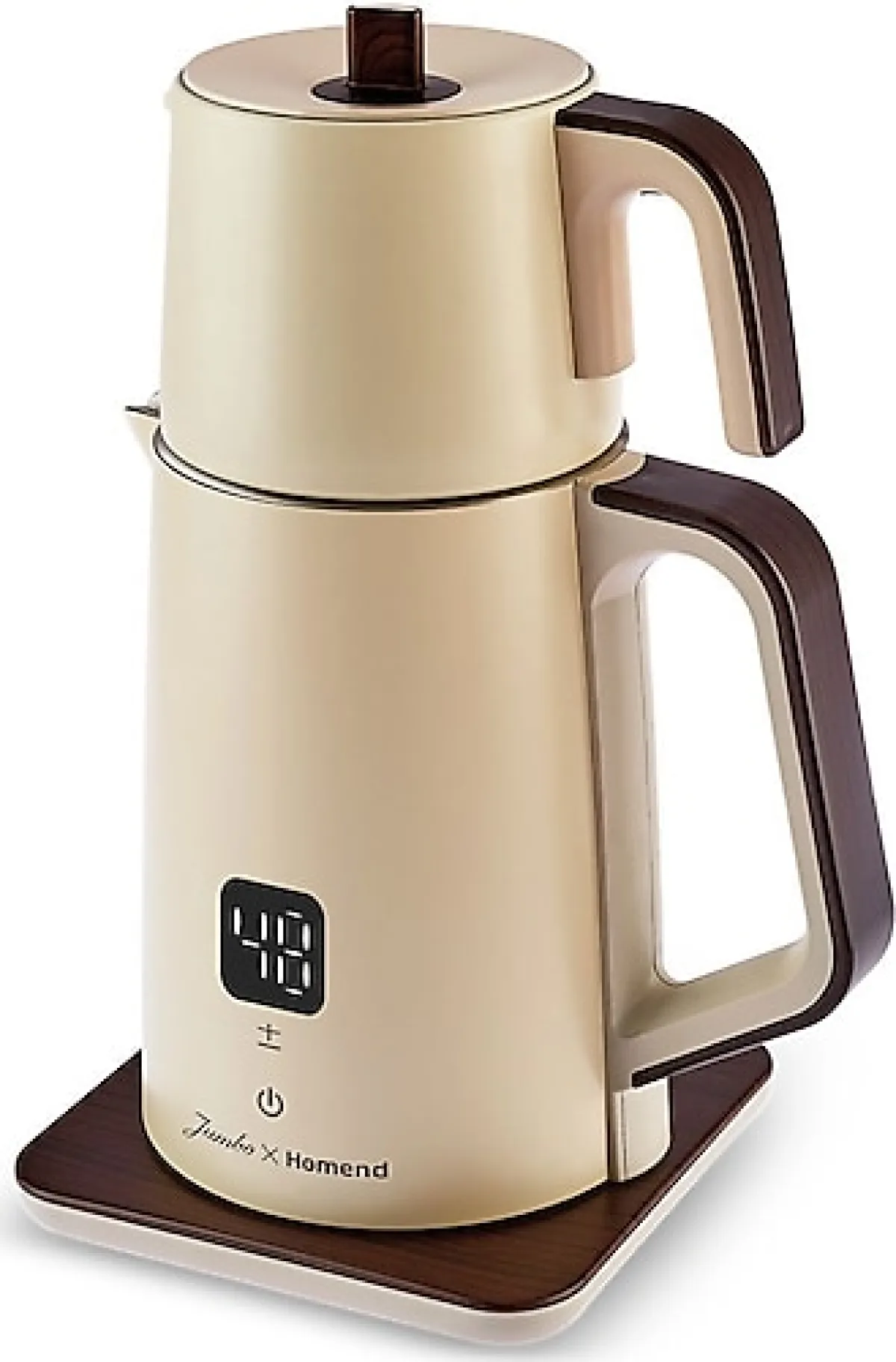 Jumbo x Homend Royaltea Cooltouch 1792H Krem Konuşan Çelik Çay Makinesi