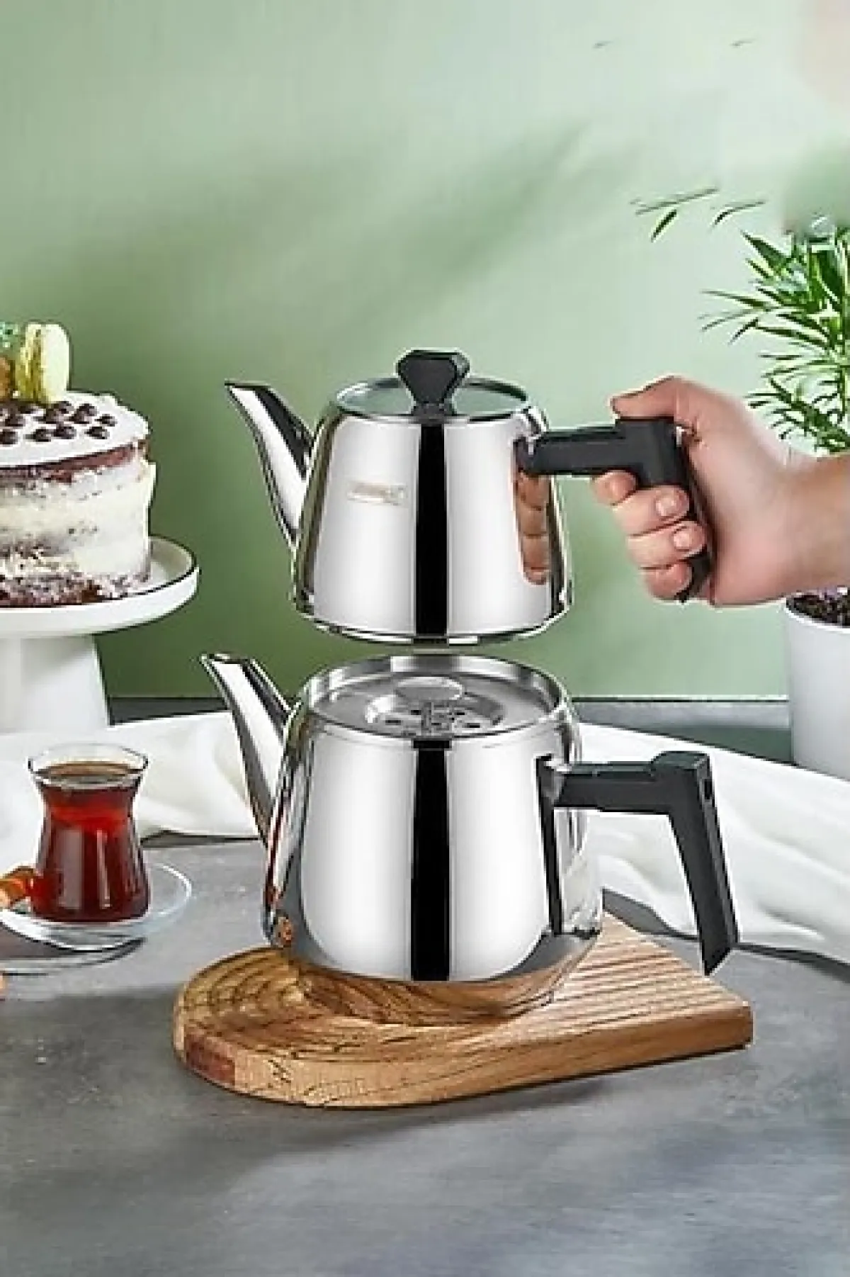 Kahramanlar Luna Orta Boy Çaydanlık Takımı