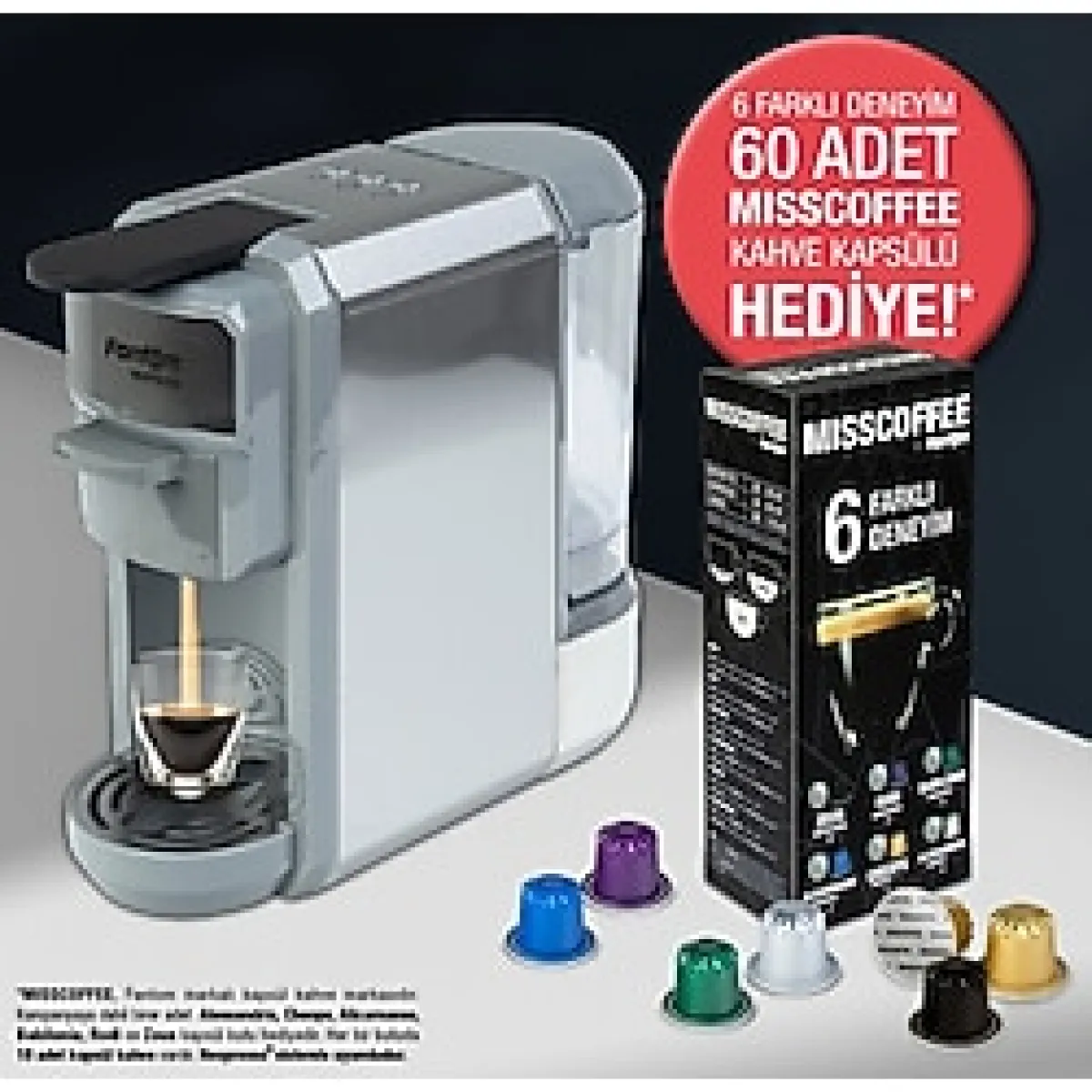 Kahve Makinesi ve Hediye Kutu Seti, Lezzetli Anlar Için Mükemmel Seçim - Seçenek 1