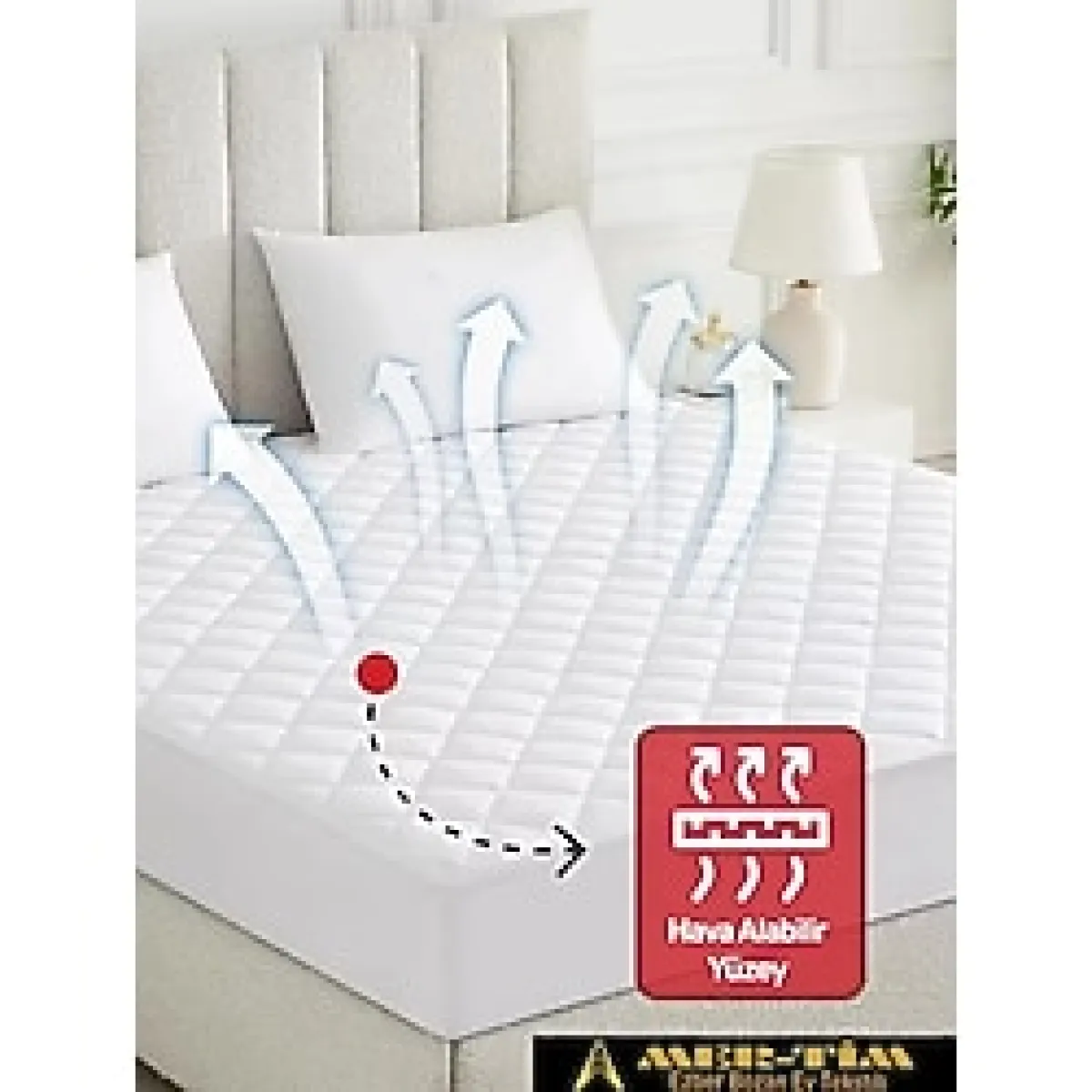 Kapitone Fitted Lastikli Yatak Koruyucu Alez Tek Kişilik Ara Ölçü Kapitoneli Pamuklu Yatak Alezi 120x200 ( SIVI GEÇİRMEZ DEĞİLDİR)