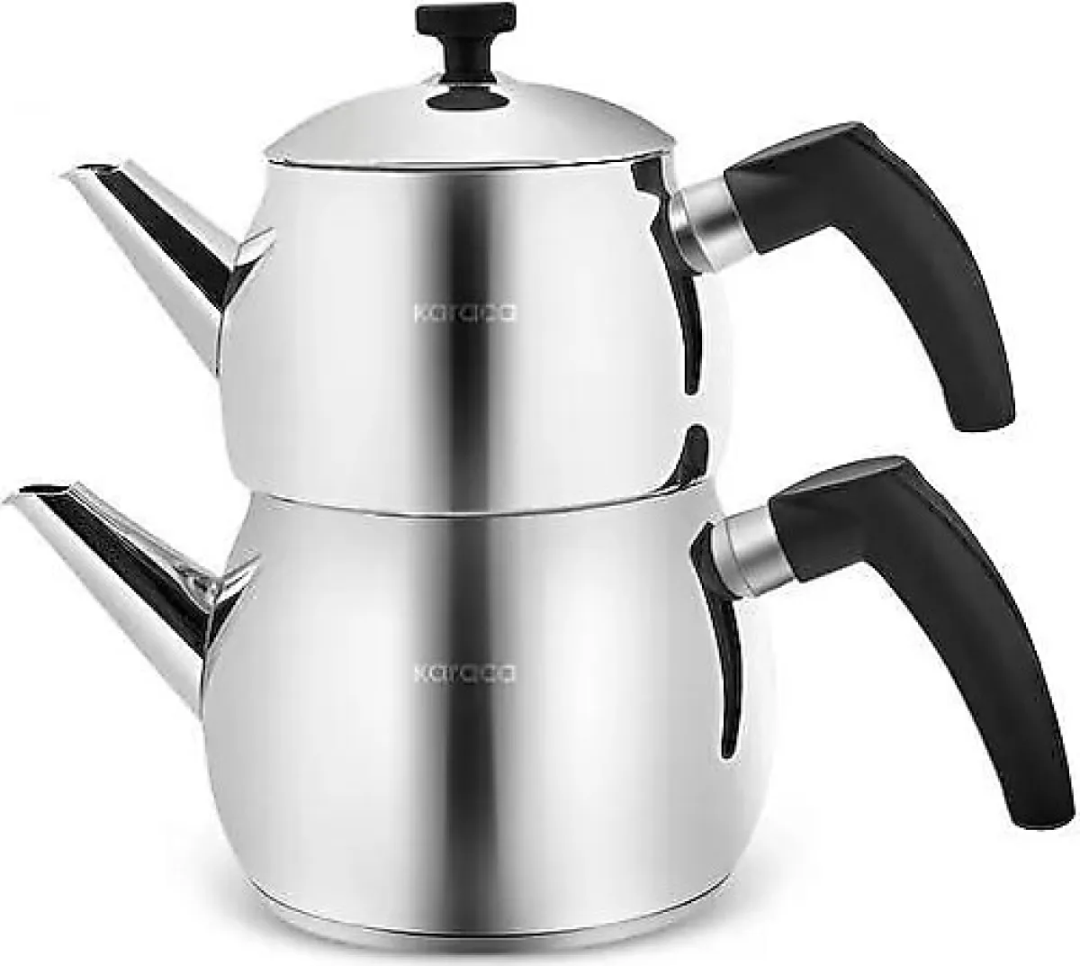 Karaca Alim Bakalit Saplı Maxi Boy Çelik Çaydanlık