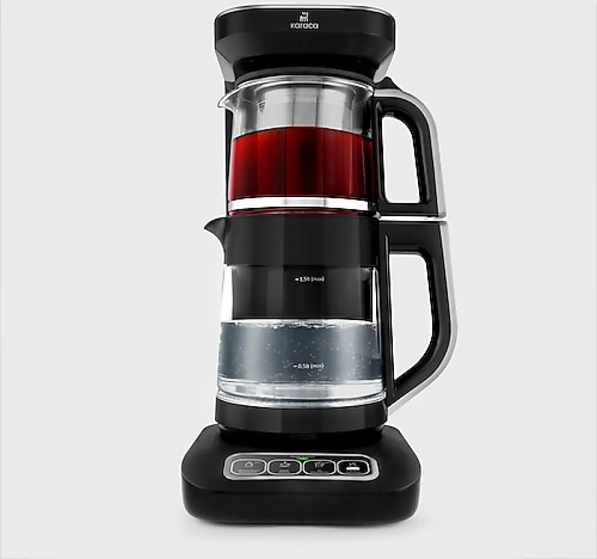 Karaca Çaysever Robotea Pro Connect 4in1 2500 W Silver Konuşan Cam Çay Makinesi