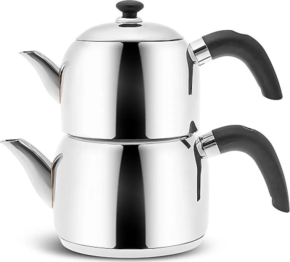 Karaca Edge Bakalit Saplı Mini Boy Çelik Çaydanlık