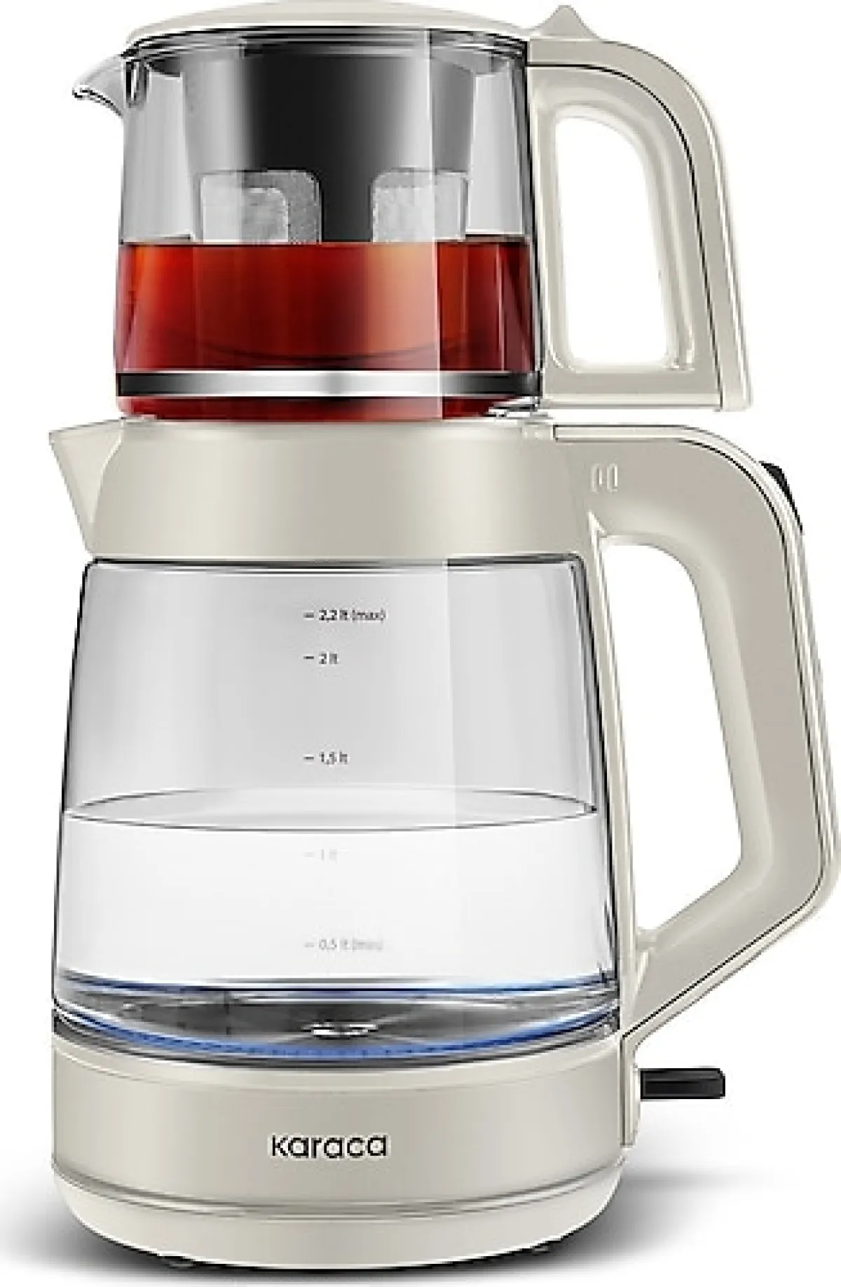 Karaca Glass Tea XL 2in1 Starlight Cam Çay Makinesi