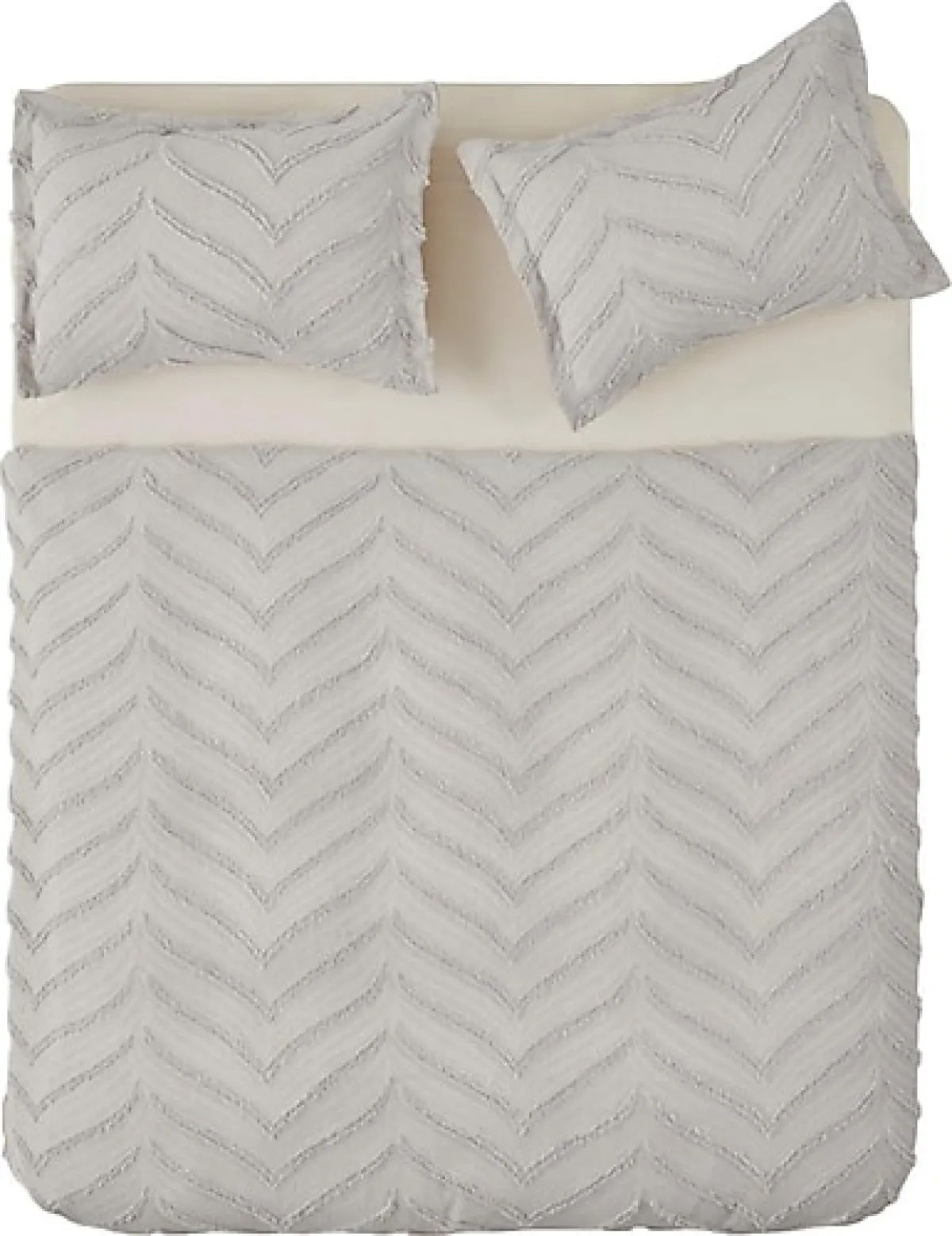 Karaca Home Arlina Geo Gri Çift Kişilik Yatak Örtüsü Takımı