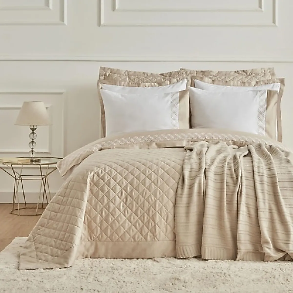 Karaca Home Bride Coll Nicole Bej 10 Parça Çeyiz Seti