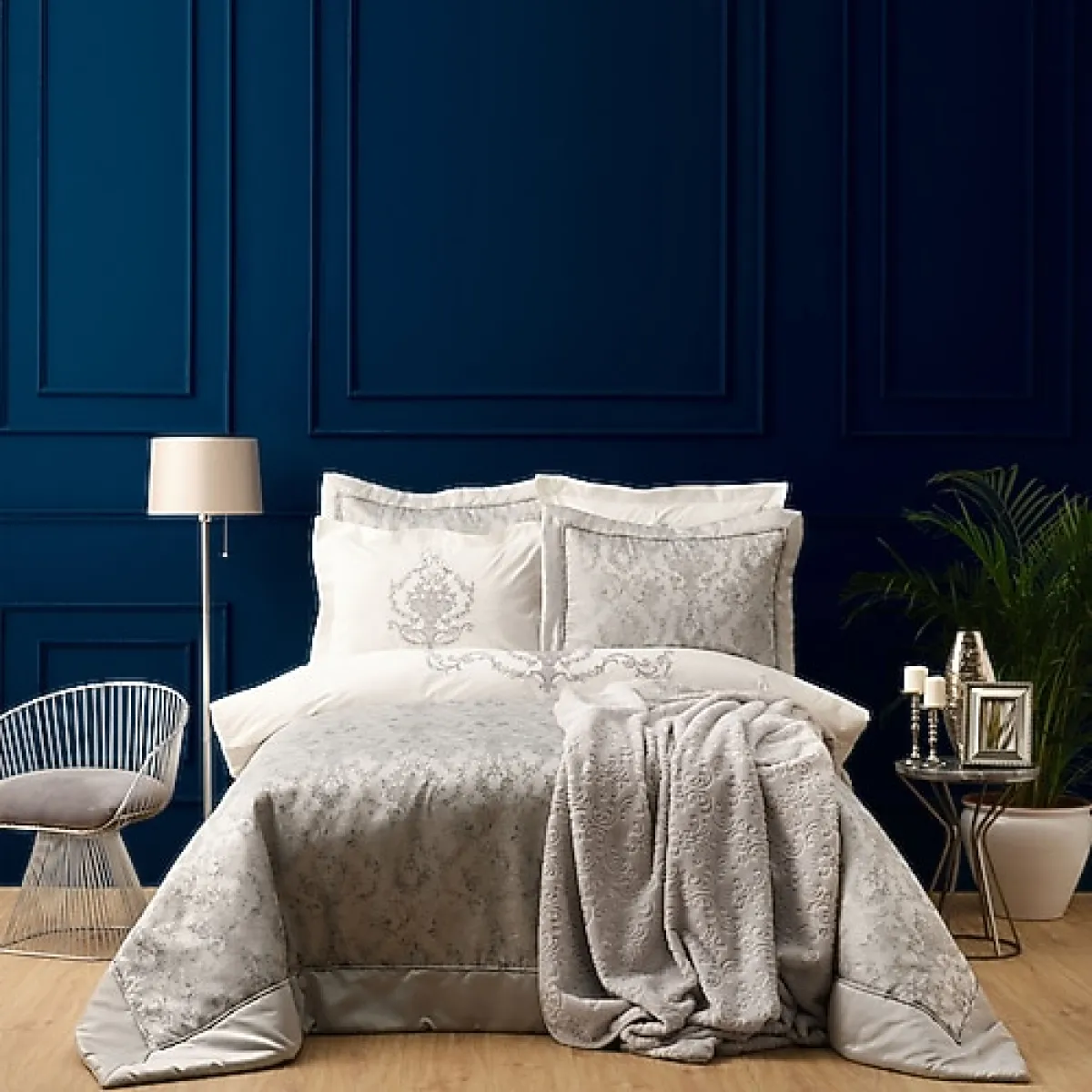 Karaca Home Laya Silver 8 Parça Çeyiz Seti