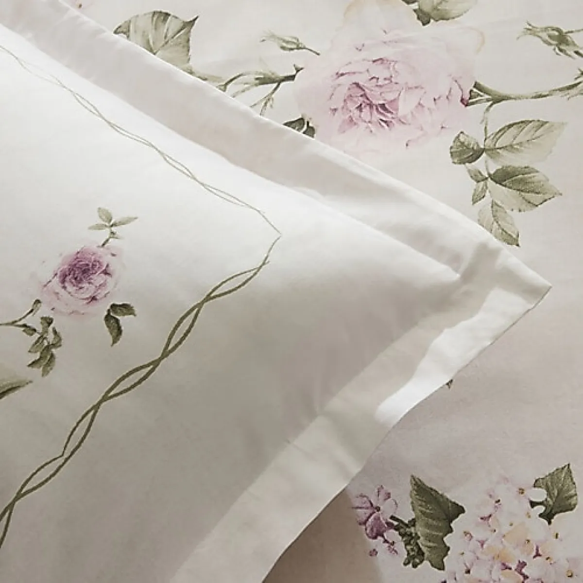 Karaca Home Rosales Pamuk 120 Tel Çift Kişilik Saten Nevresim Takımı