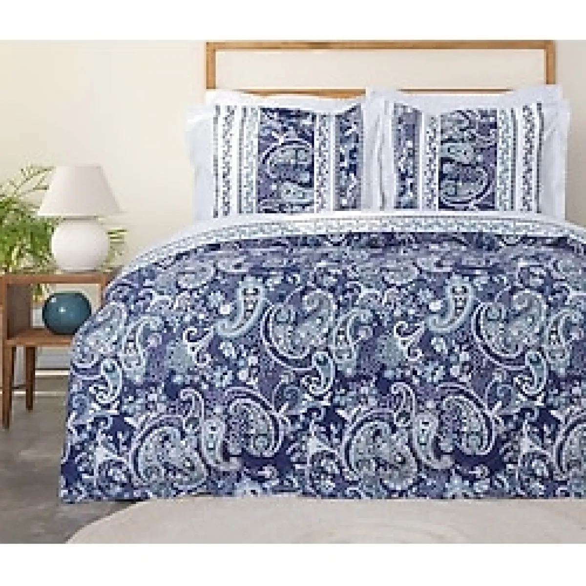 Karaca Home Serena Mavi Pamuk Çift Kişilik Complete Takım - 200 x 220 cm