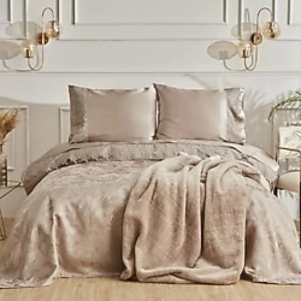 Karaca Home Tuğçe 6 Parça Private Çeyiz Seti Vizon - 200 x 220 cm