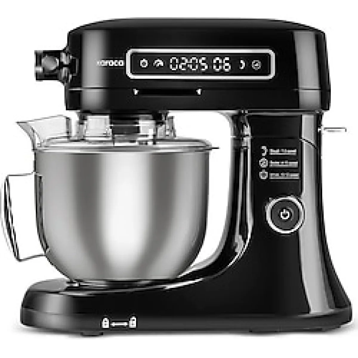 Karaca Mutfak Robotu -Profesyonel Döküm -Siyah - Güçlü Motor - Dijital Ekranlı -Mutfak.terazisi.hediyeli