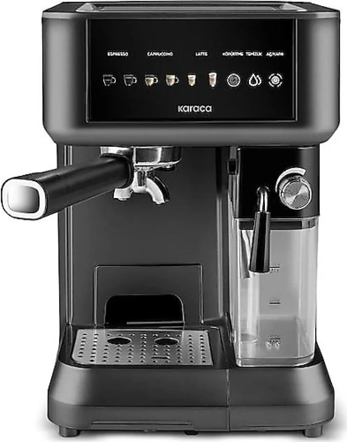 Karaca MyCaffe Barista S10 Matte Black Yarı Otomatik Espresso Makinesi