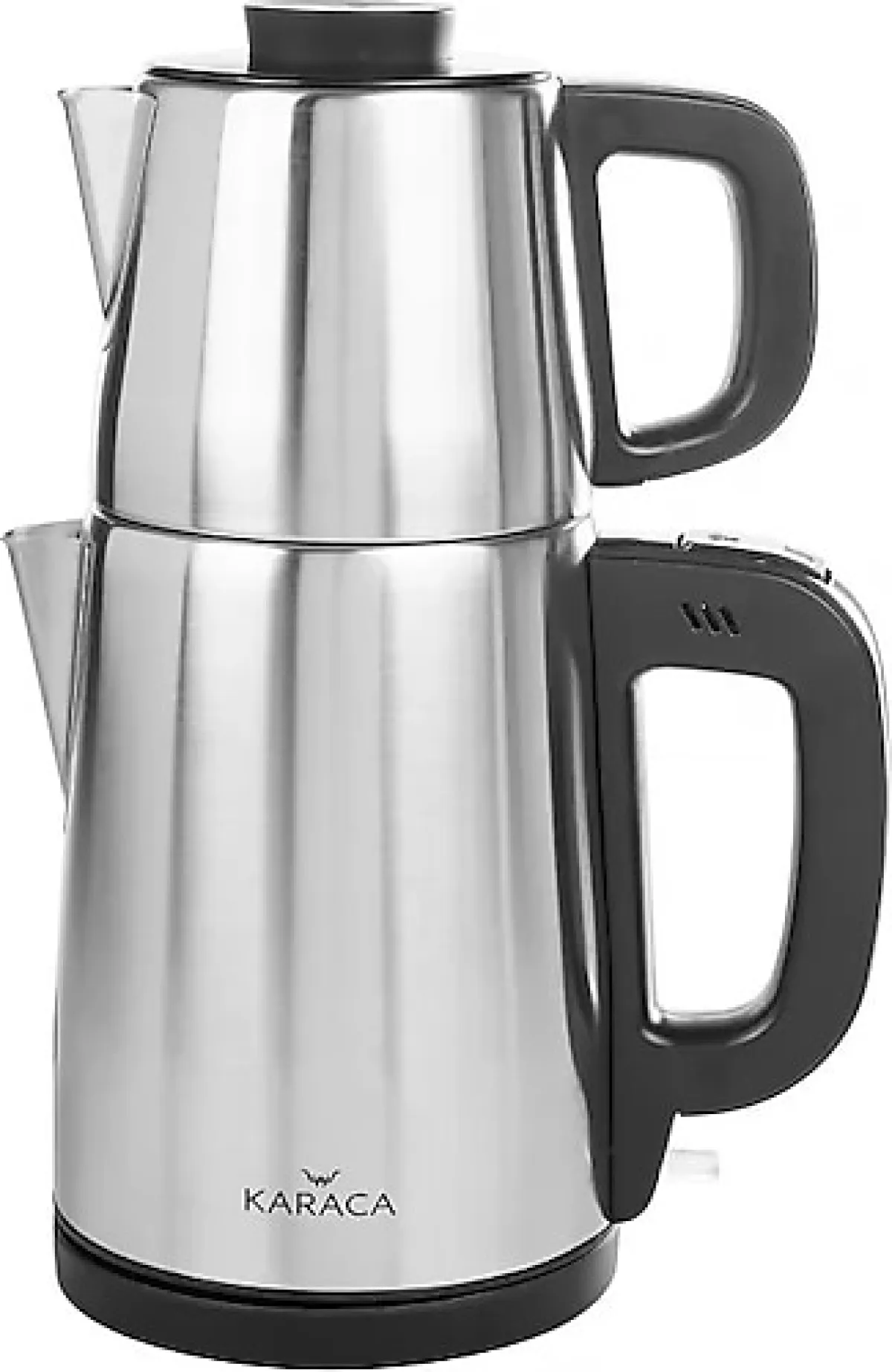 Karaca Tea Break Inox Siyah 1650 W Çelik Demlikli Çay Makinesi