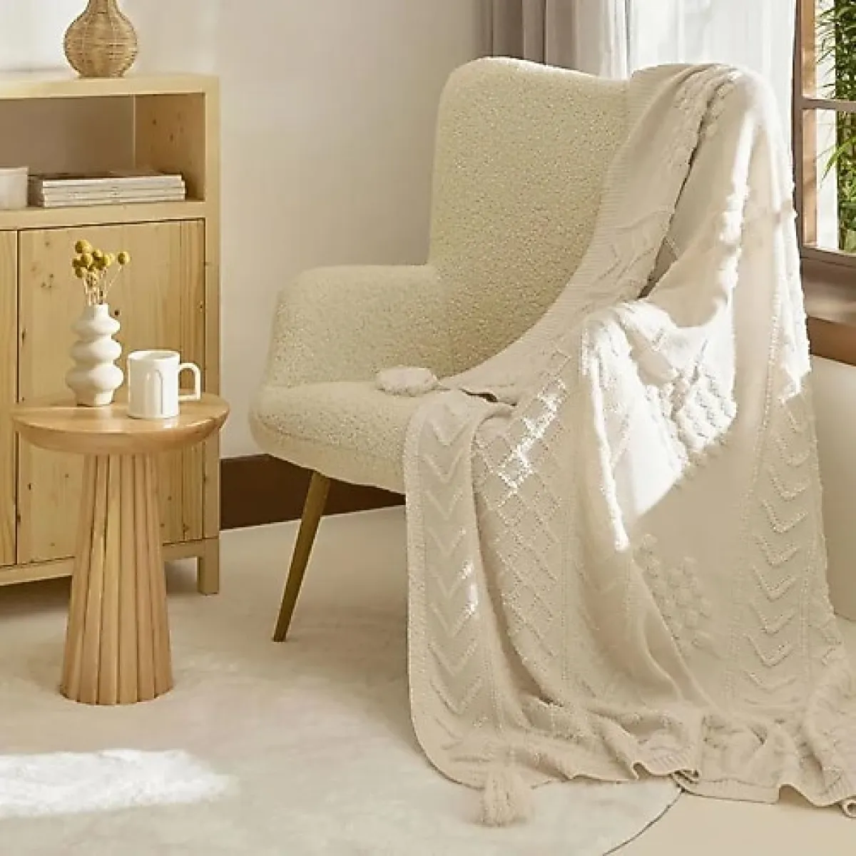 Kaşmir Home Sweet 130x170 cm Triko Tv Battaniyesi