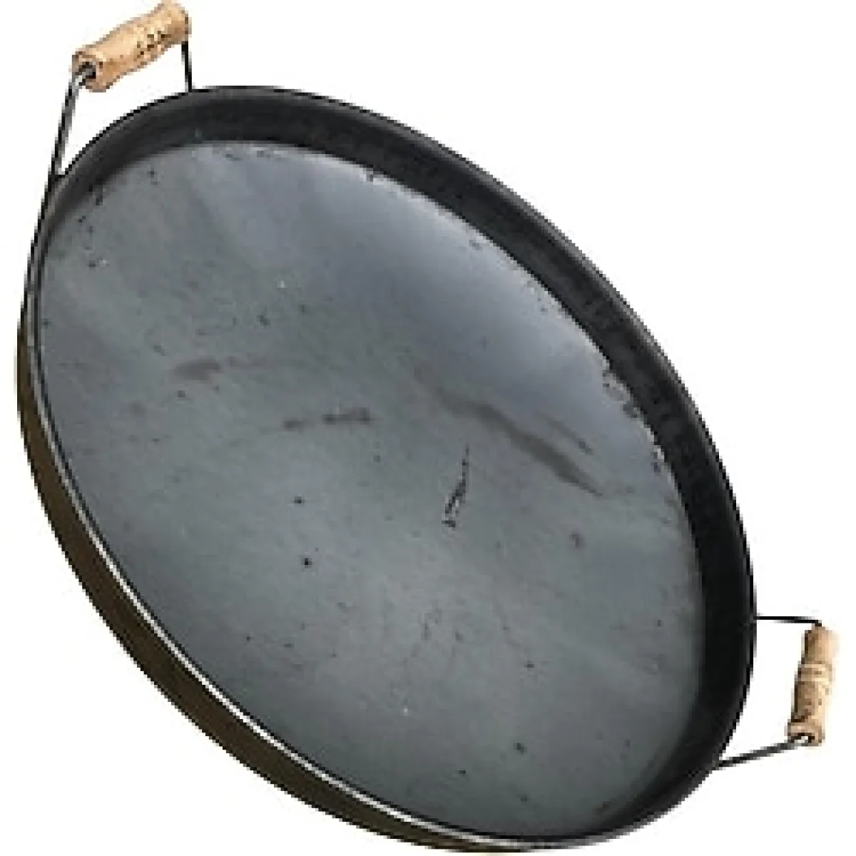 Kavurma Sacı Çukur Kalın Demir Tava 40 cm Çapında - Siyah - 1 Adet