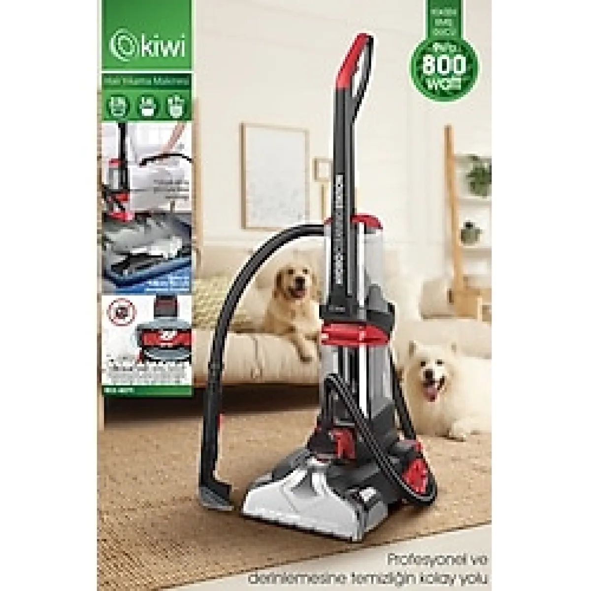 Koltuk ve Halı Temizleme Başlığı, Dikey Süpürge, Leke Çıkarıcı, Bağlanabilir, Pratik Kullanım - Altın - Turkuaz