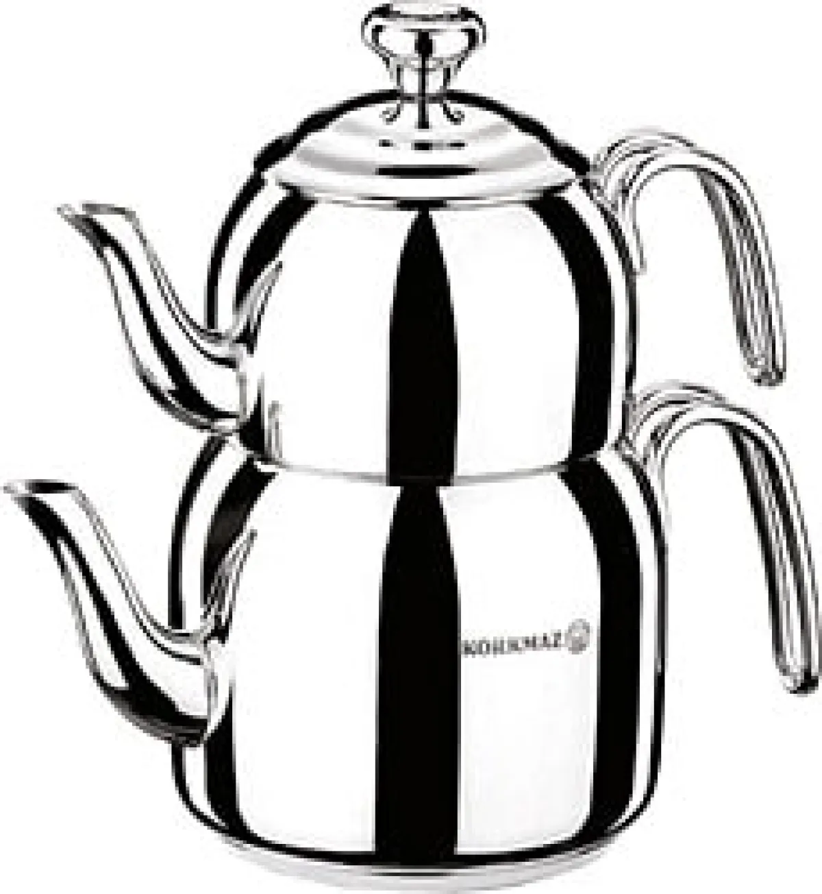 Korkmaz Droppa A058 Mega Boy Çelik Çaydanlık