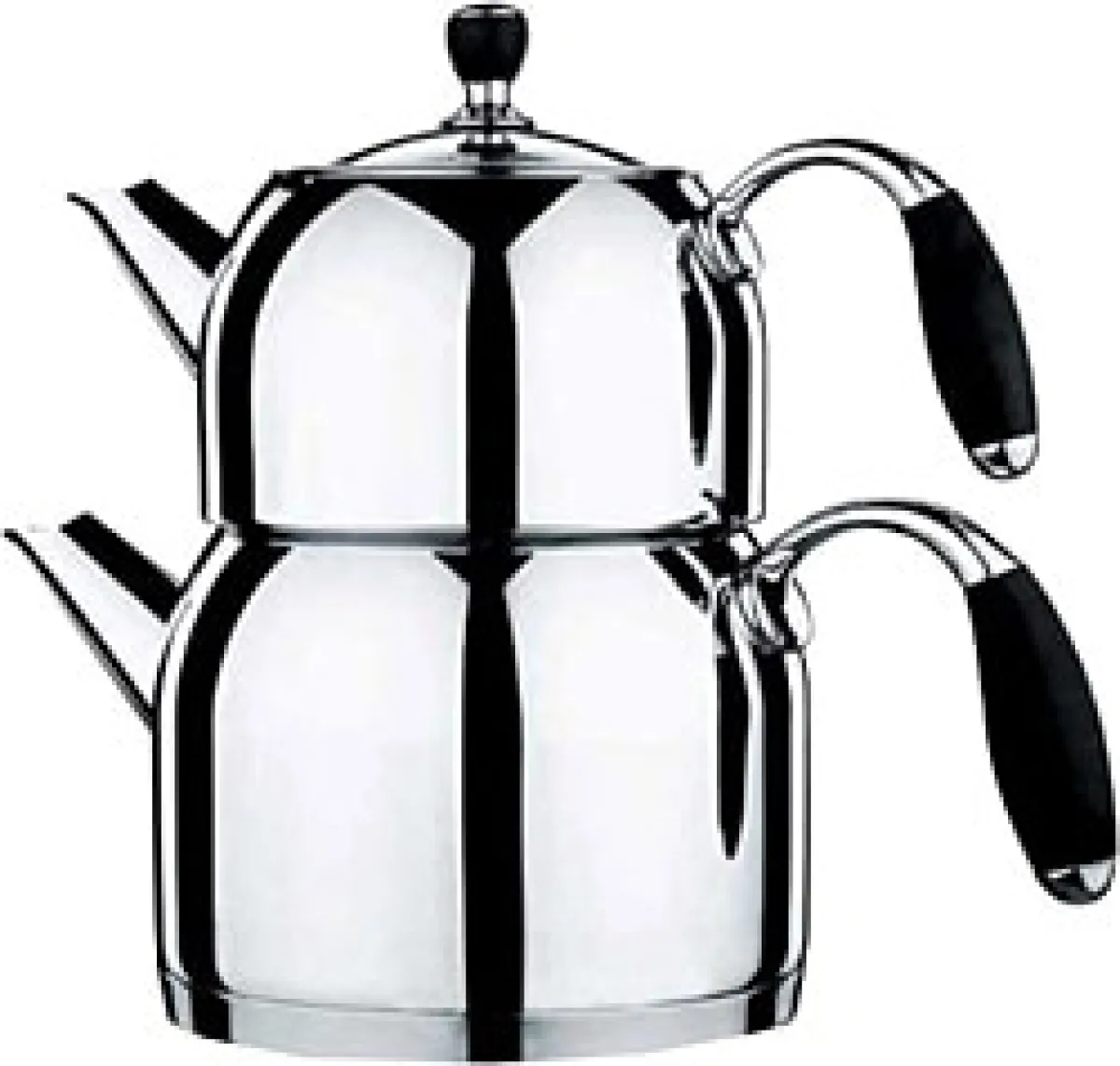 Korkmaz Flora A119 Siyah Maxi Boy Çelik Çaydanlık