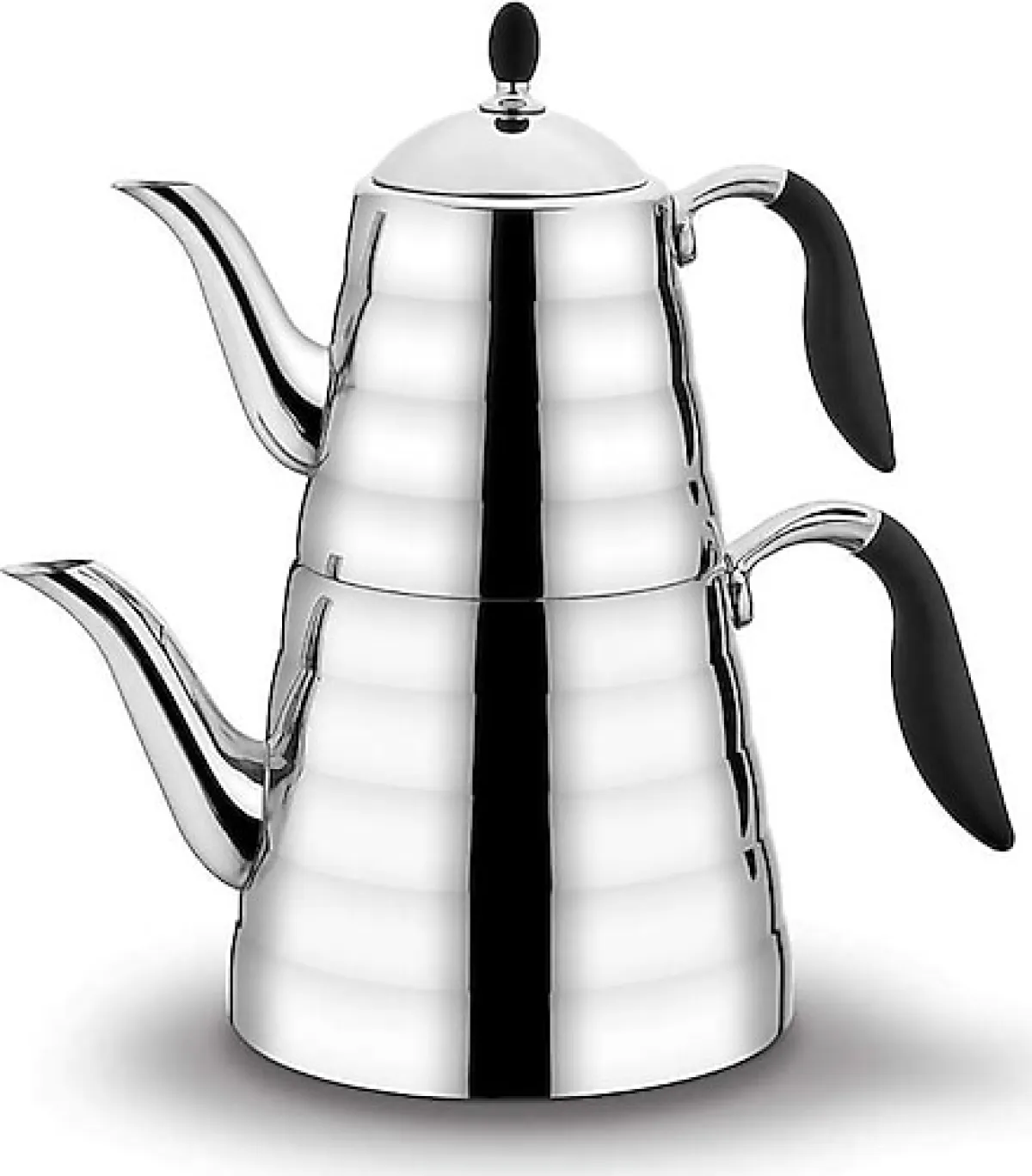 Korkmaz Viva Siyah Çelik Çaydanlık