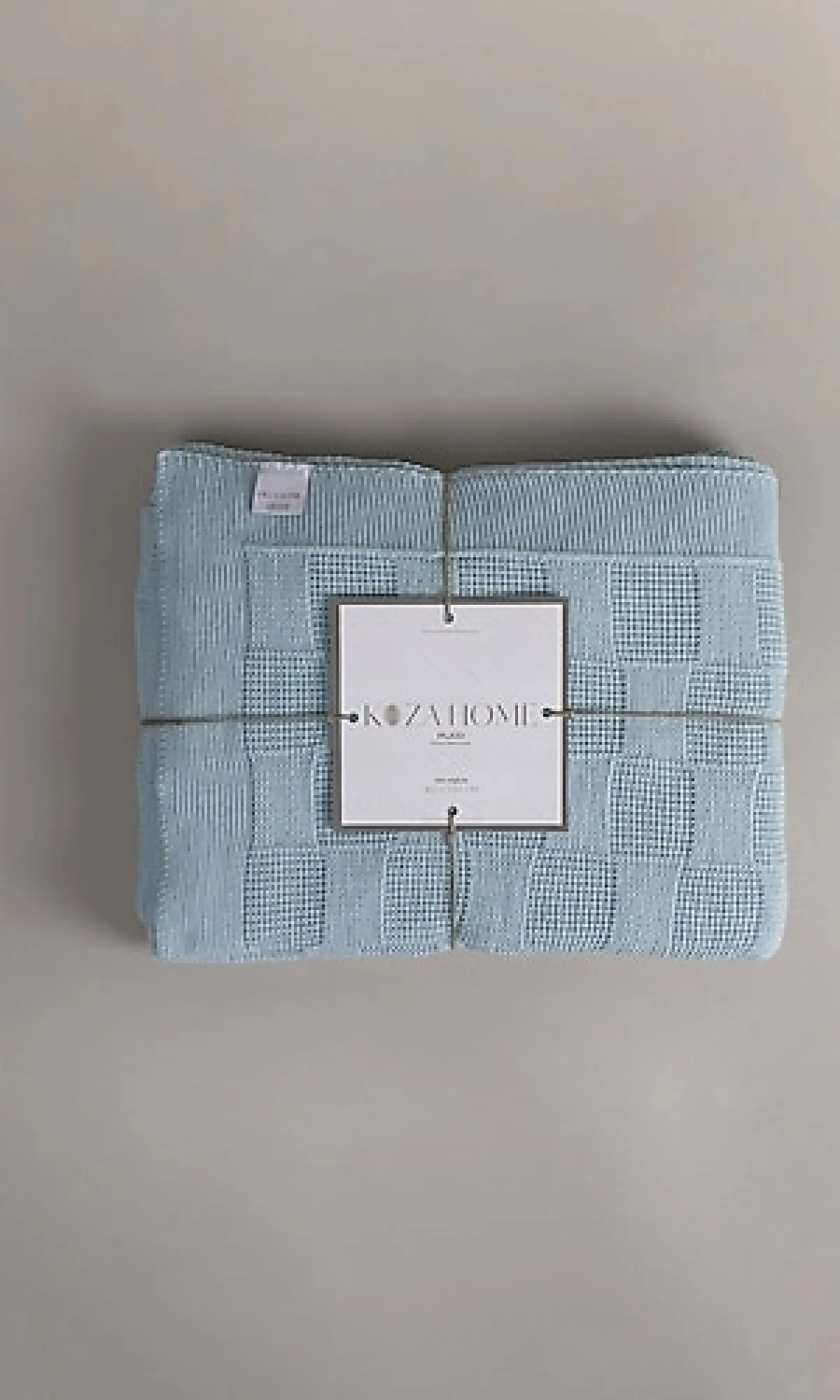 Koza Home Plaid Mavi Tek Kişilik Battaniye