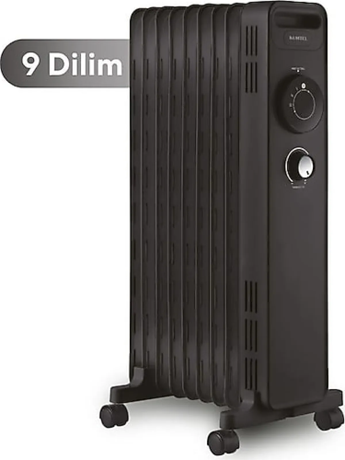 Kumtel KUM-1225S 9 Dilimli 2000 W Siyah Yağlı Radyatör