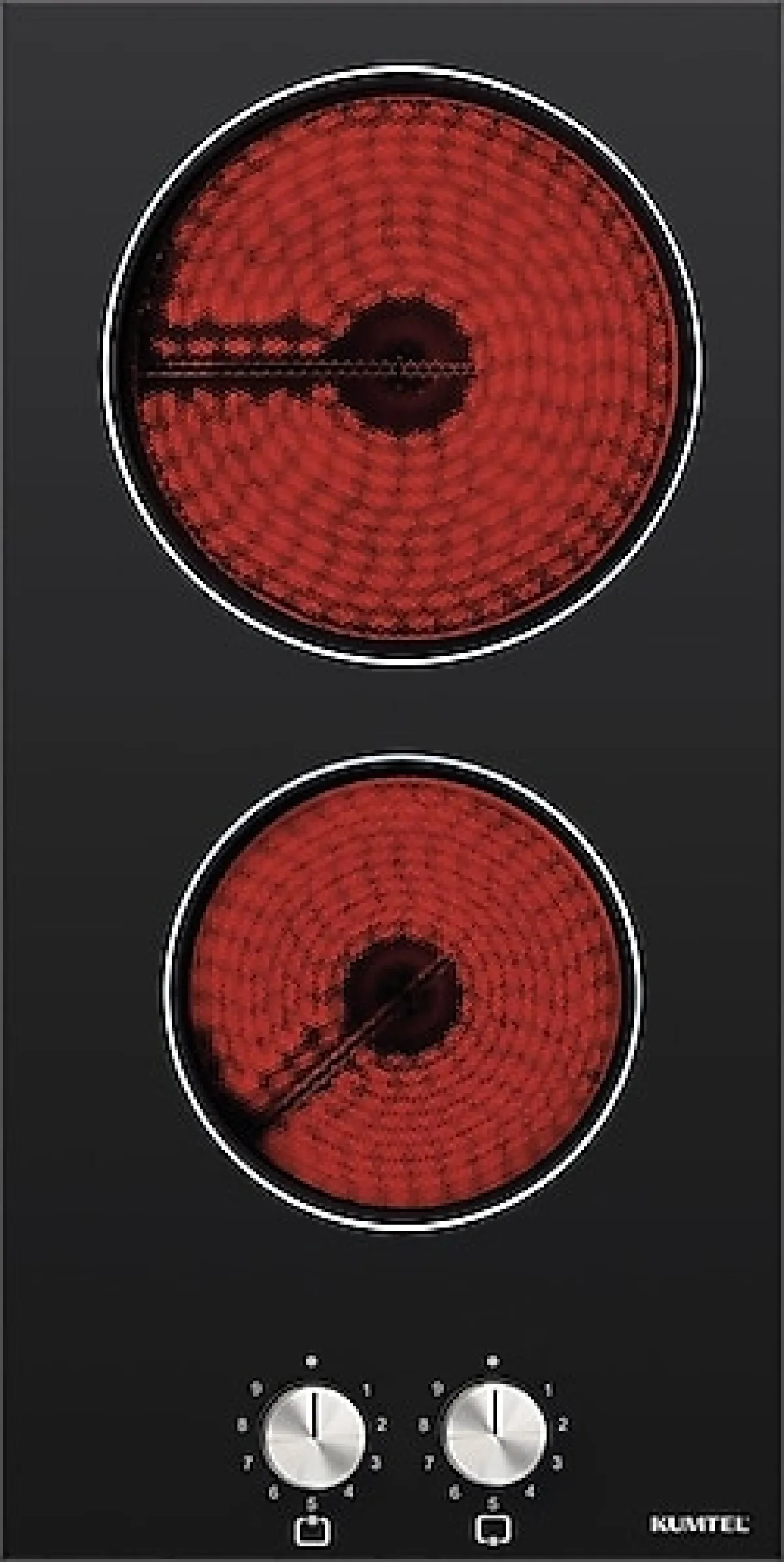 Kumtel V3-02 İkili Vitroseramik Ankastre Domino Ocak
